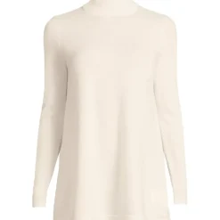 Women's Cashmere Mock Neck Swing Tunic Sweater