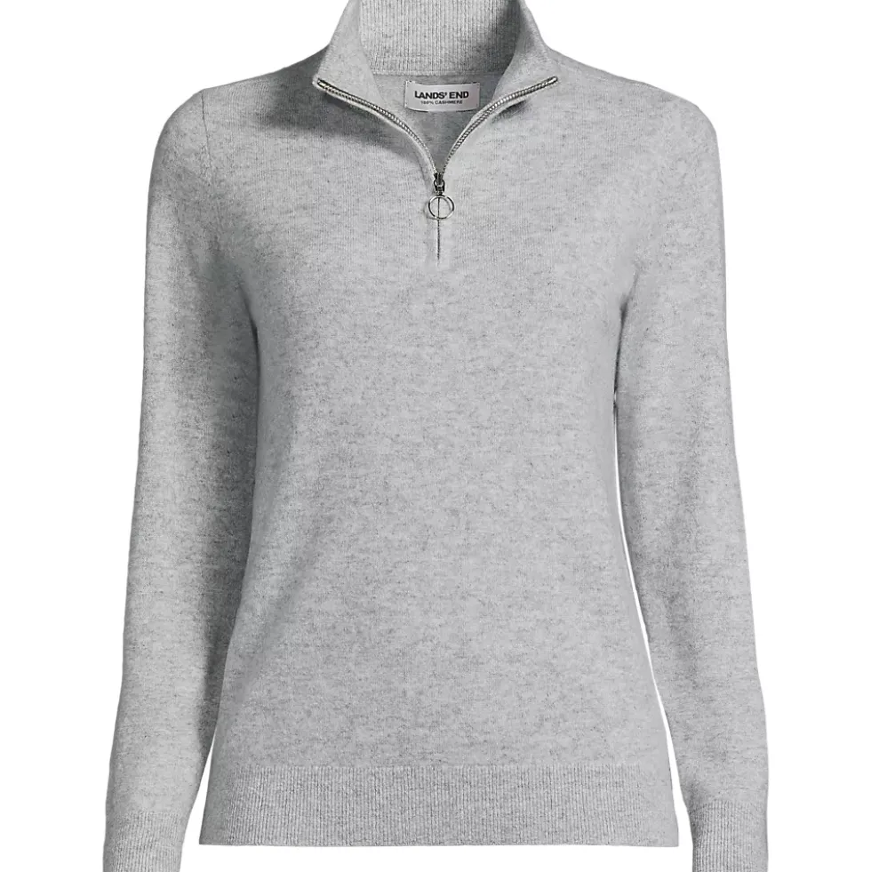 Women's Cashmere Quarter Zip Sweater