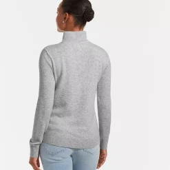 Women's Cashmere Quarter Zip Sweater