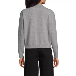 Women's CashTouch Drop Shoulder Mock Neck Sweater