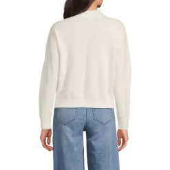 Women's CashTouch Drop Shoulder Mock Neck Sweater