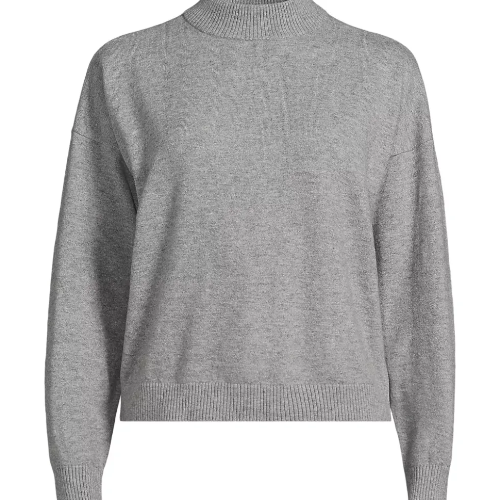 Women's CashTouch Drop Shoulder Mock Neck Sweater