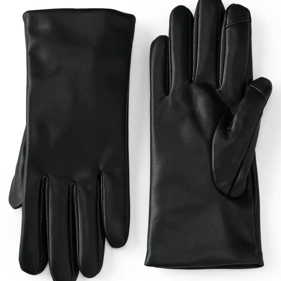Women's Cashtouch Lined Faux Leather Glove