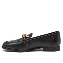 Women's Chain Leather Loafers