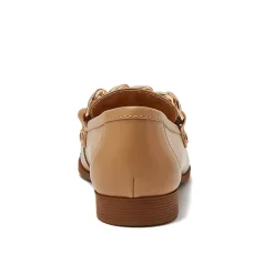 Women's Chain Leather Loafers