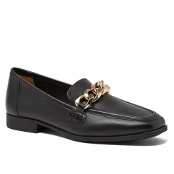 Women's Chain Leather Loafers