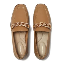 Women's Chain Leather Loafers
