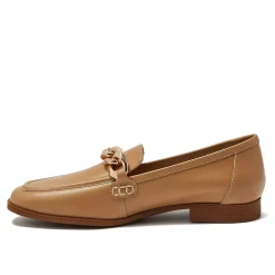 Women's Chain Leather Loafers