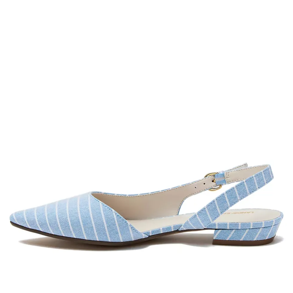 Women's Chambray Slingback Low Heels