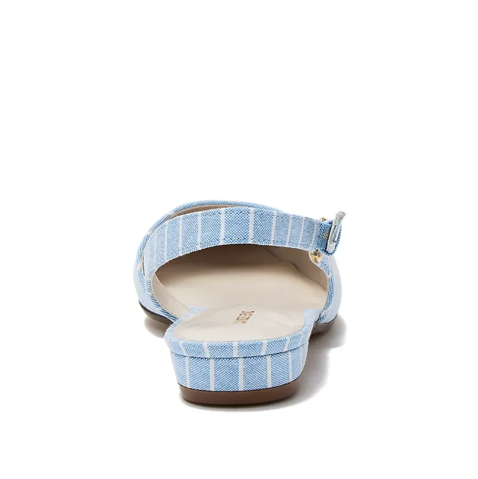 Women's Chambray Slingback Low Heels