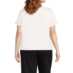 Women's Charmeuse Short Sleeve Cowl Neck Top