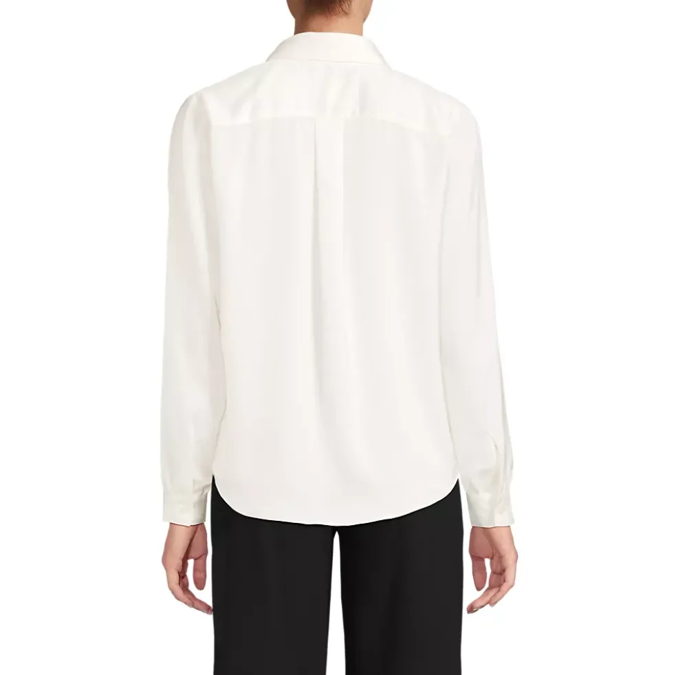 Women's Charmeuse Utility Popover Blouse