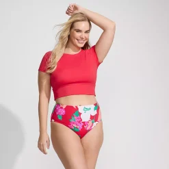Women's Cheeky High Waisted Bikini Bottoms