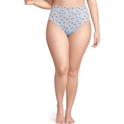 Women's Cheeky High Waisted Bikini Bottoms