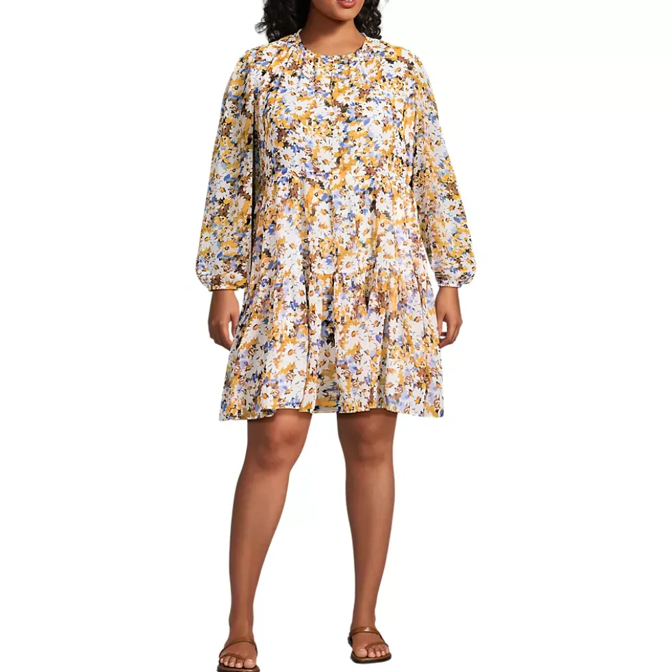 Women's Chiffon Above the Knee Adjustable Dress