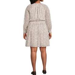 Women's Chiffon Clip Dot Dress