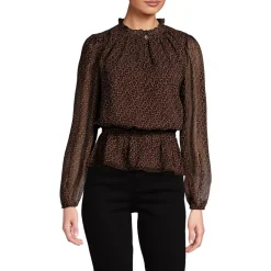 Women's Chiffon Peplum Top