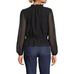 Women's Chiffon Peplum Top