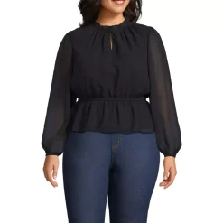Women's Chiffon Peplum Top