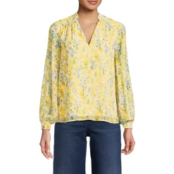 Women's Chiffon Removable Tie Neck Blouse