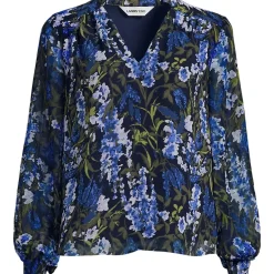 Women's Chiffon Removable Tie Neck Blouse