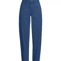 Women's Chino High Rise Barrel Leg Utility Ankle Pants
