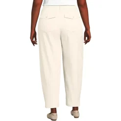 Women's Chino High Rise Barrel Leg Utility Ankle Pants