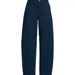 Women's Chino High Rise Barrel Leg Utility Ankle Pants