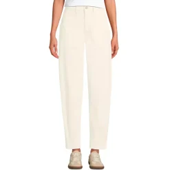 Women's Chino High Rise Barrel Leg Utility Ankle Pants