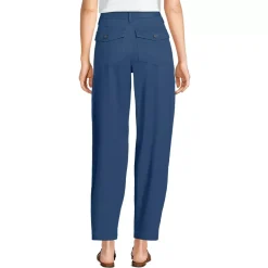 Women's Chino High Rise Barrel Leg Utility Ankle Pants