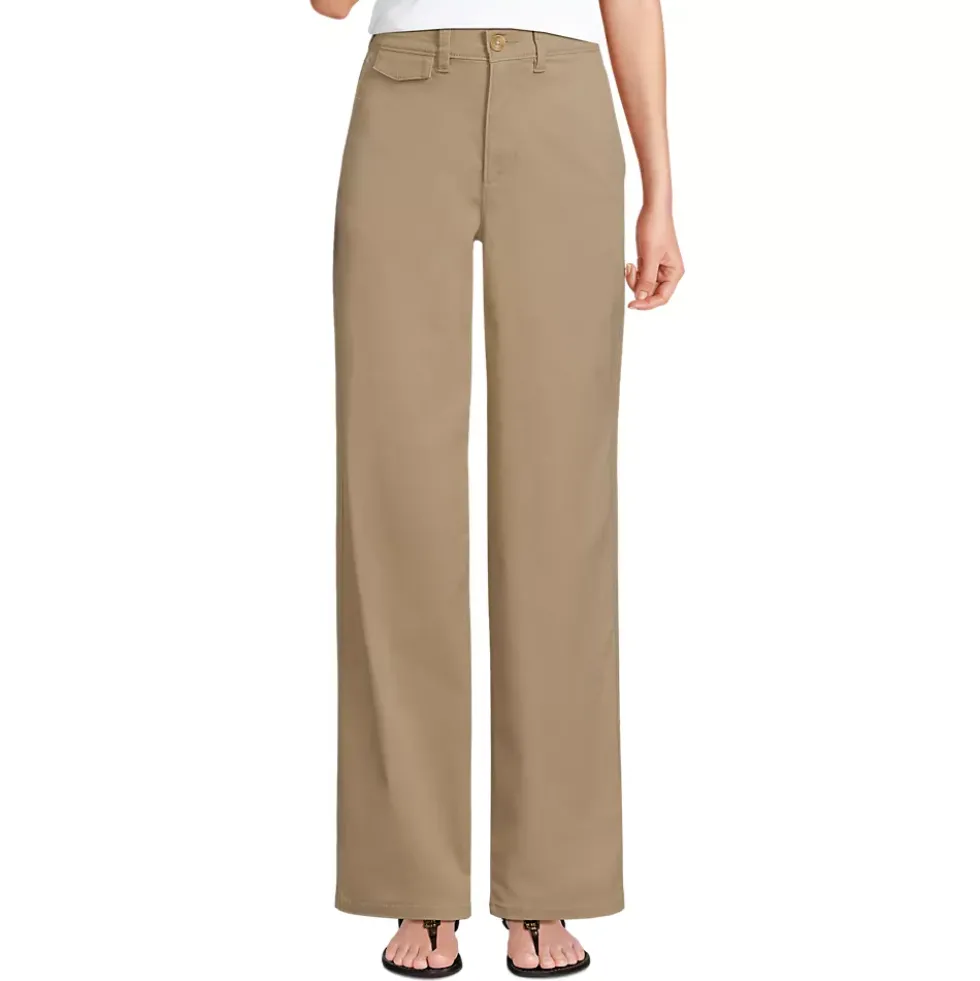 Women's Chino High Rise Rail Straight Leg Pants