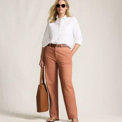 Women's Chino High Rise Rail Straight Leg Pants