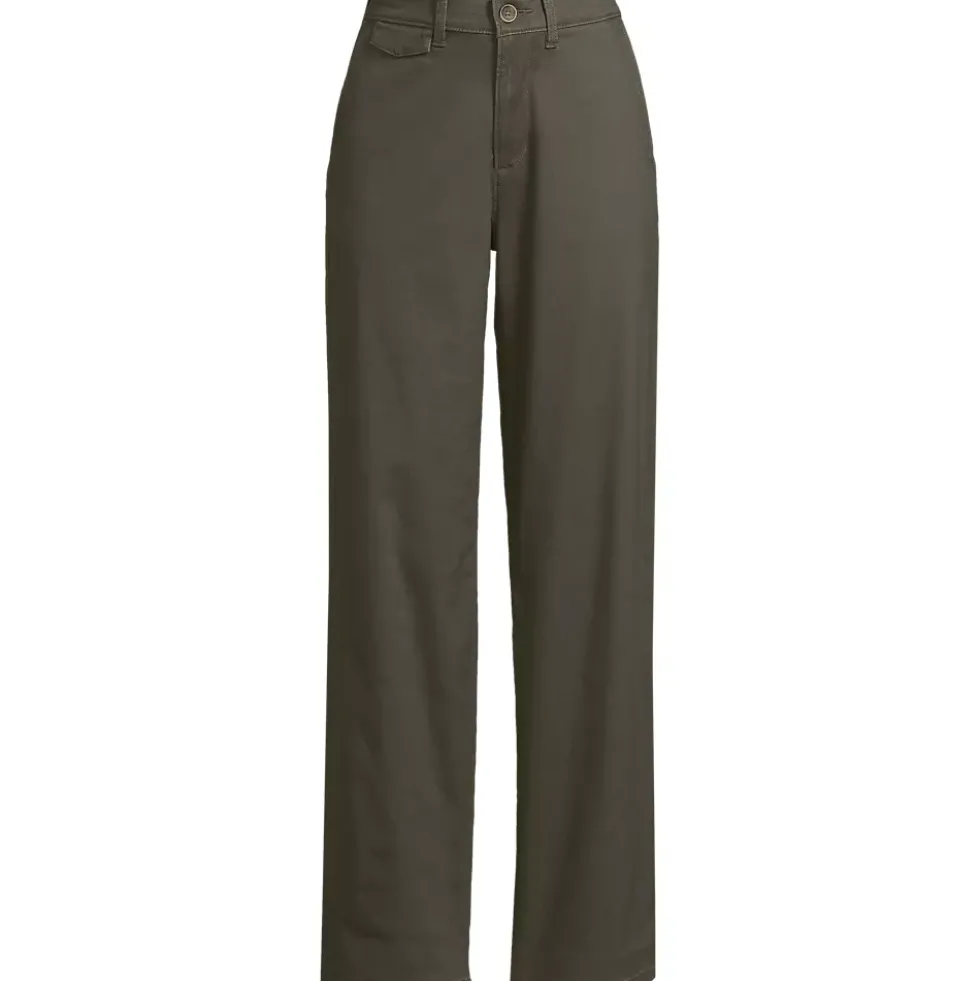 Women's Chino High Rise Rail Straight Leg Pants
