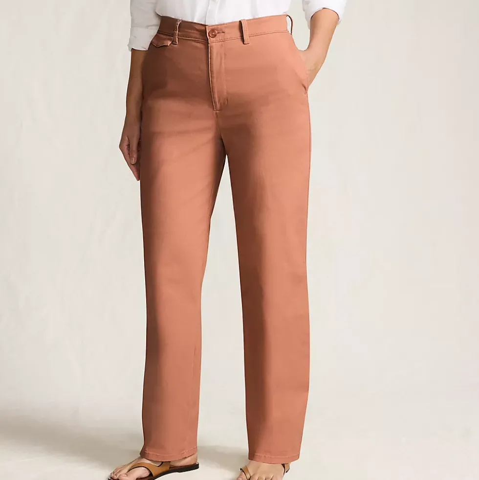 Women's Chino High Rise Rail Straight Leg Pants