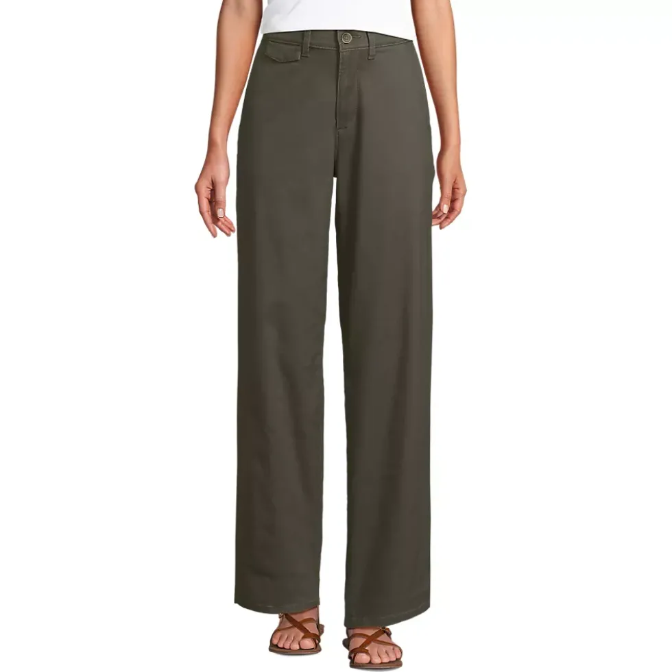 Women's Chino High Rise Rail Straight Leg Pants