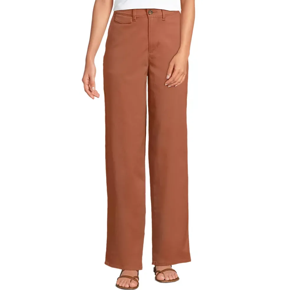 Women's Chino High Rise Rail Straight Leg Pants