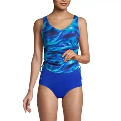 Women's Chlorine Resistant Adjustable Underwire Tankini Swimsuit Top