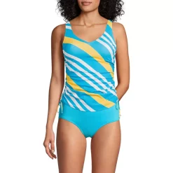 Women's Chlorine Resistant Adjustable Underwire Tankini Swimsuit Top