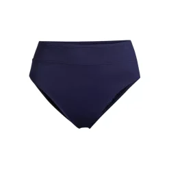 Women's Chlorine Resistant High Leg High Waisted Bikini Swim Bottoms