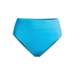 Women's Chlorine Resistant High Leg High Waisted Bikini Swim Bottoms