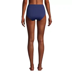 Women's Chlorine Resistant High Waisted Bikini Swim Bottoms