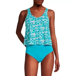 Women's Chlorine Resistant One Piece Fauxkini Swimsuit