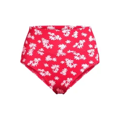Women's Chlorine Resistant Pinchless High Waisted Bikini Bottoms