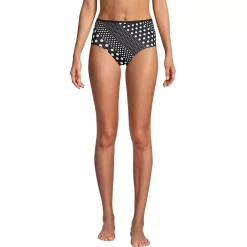 Women's Chlorine Resistant Reversible High Waisted Bikini Bottoms