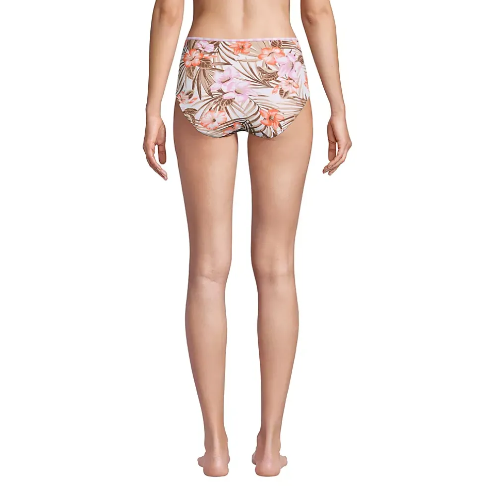 Women's Chlorine Resistant Reversible High Waisted Bikini Bottoms