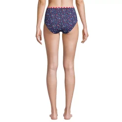 Women's Chlorine Resistant Reversible High Waisted Bikini Bottoms