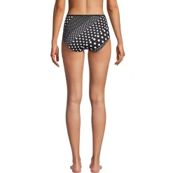 Women's Chlorine Resistant Reversible High Waisted Bikini Bottoms