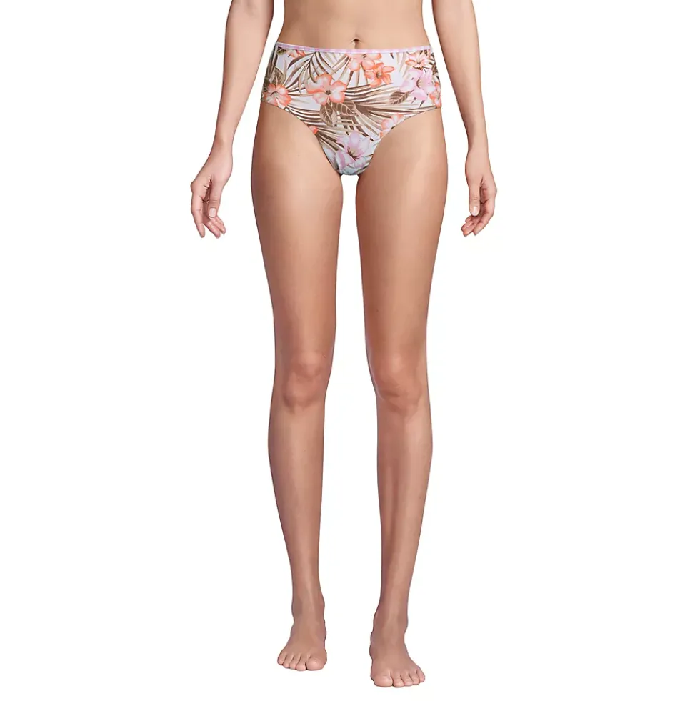 Women's Chlorine Resistant Reversible High Waisted Bikini Bottoms
