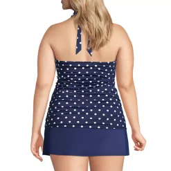 Women's Chlorine Resistant Square Neck Halter Tankini Swimsuit Top