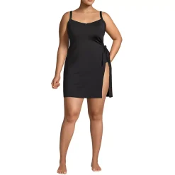 Women's Chlorine Resistant Sweetheart Swim Dress One Piece Swimsuit